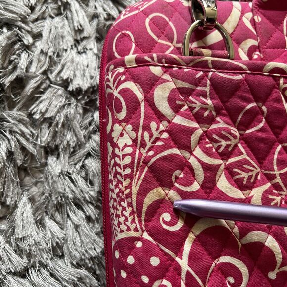 Vera Bradley Twirly Birds Pink Hardshell Laptop Case - Picture 7 of 16